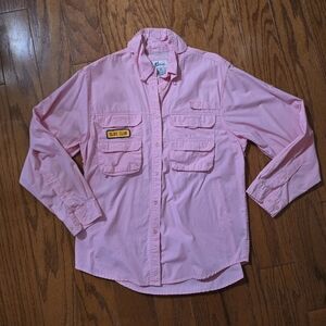 🐟G.H. Bass & Co. Men's Casual Pink Shirt M 🐟